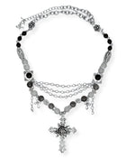 聖なるバラの十字架のネックレス