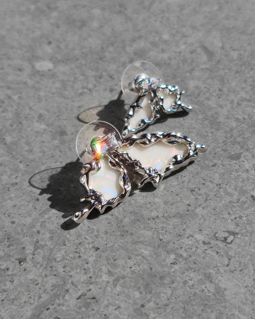 Butterfly Fantasy Mismatched Earrings - Nikaneko