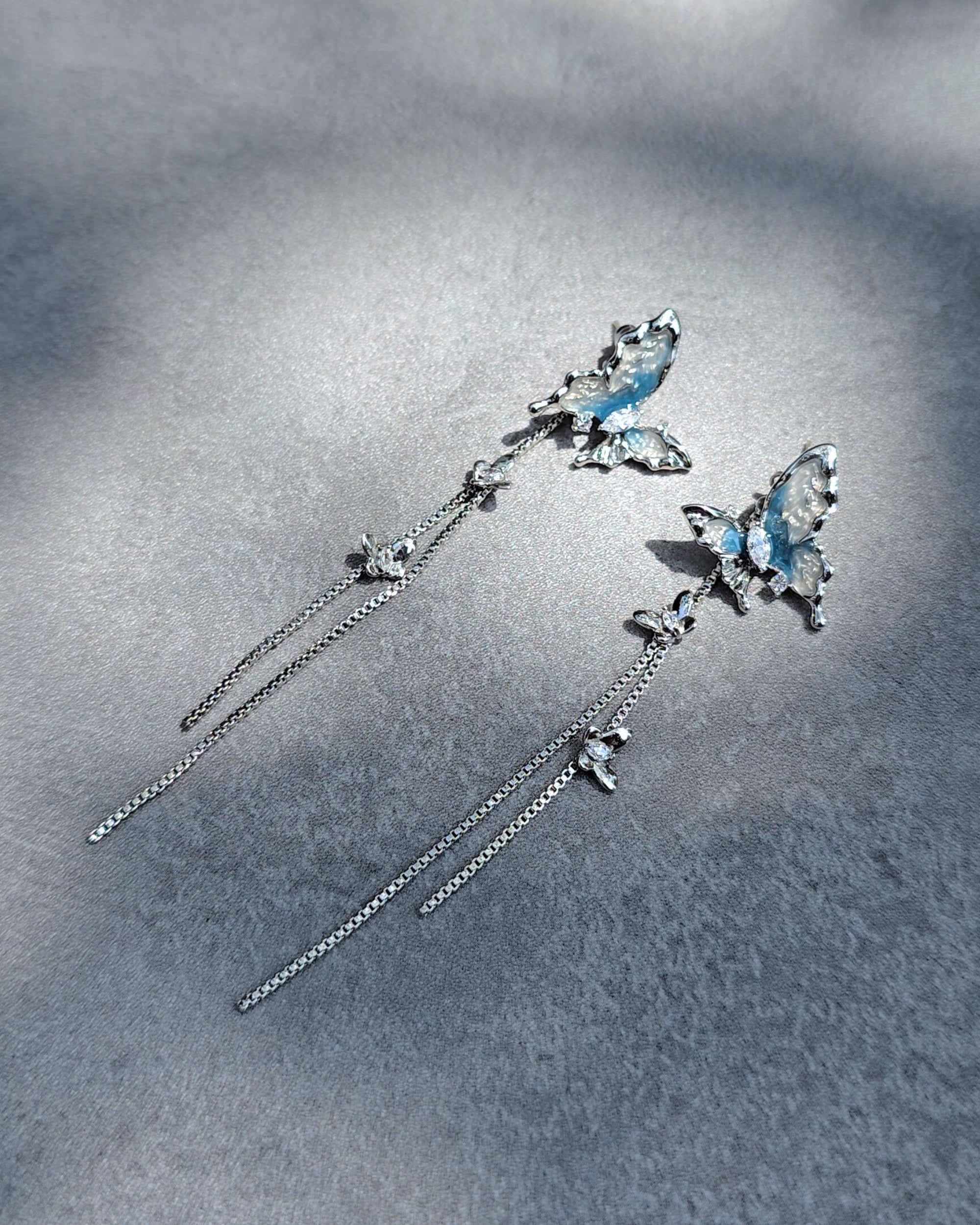 Glacier Wings Dangle & Drop Earrings - Nikaneko