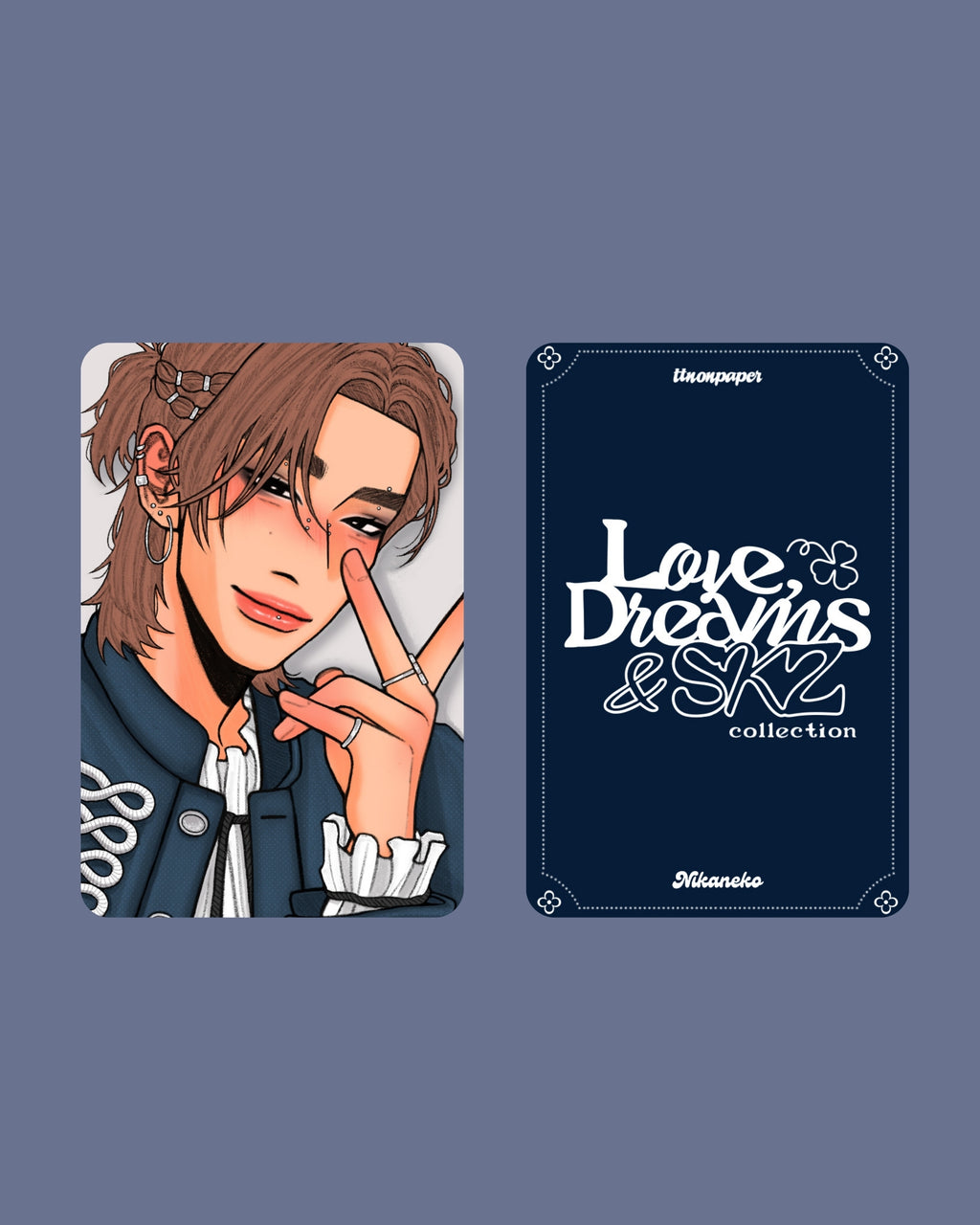 Hyunjin Rose Safety Chain Charm
