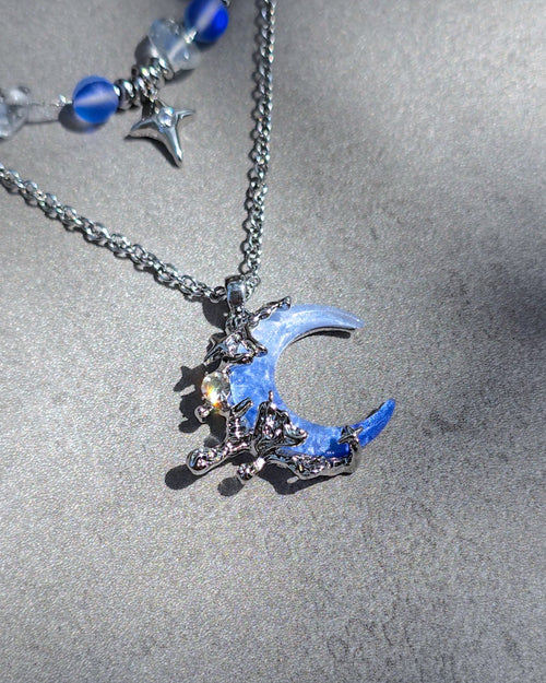 Midnight Crescent Necklace - Nikaneko
