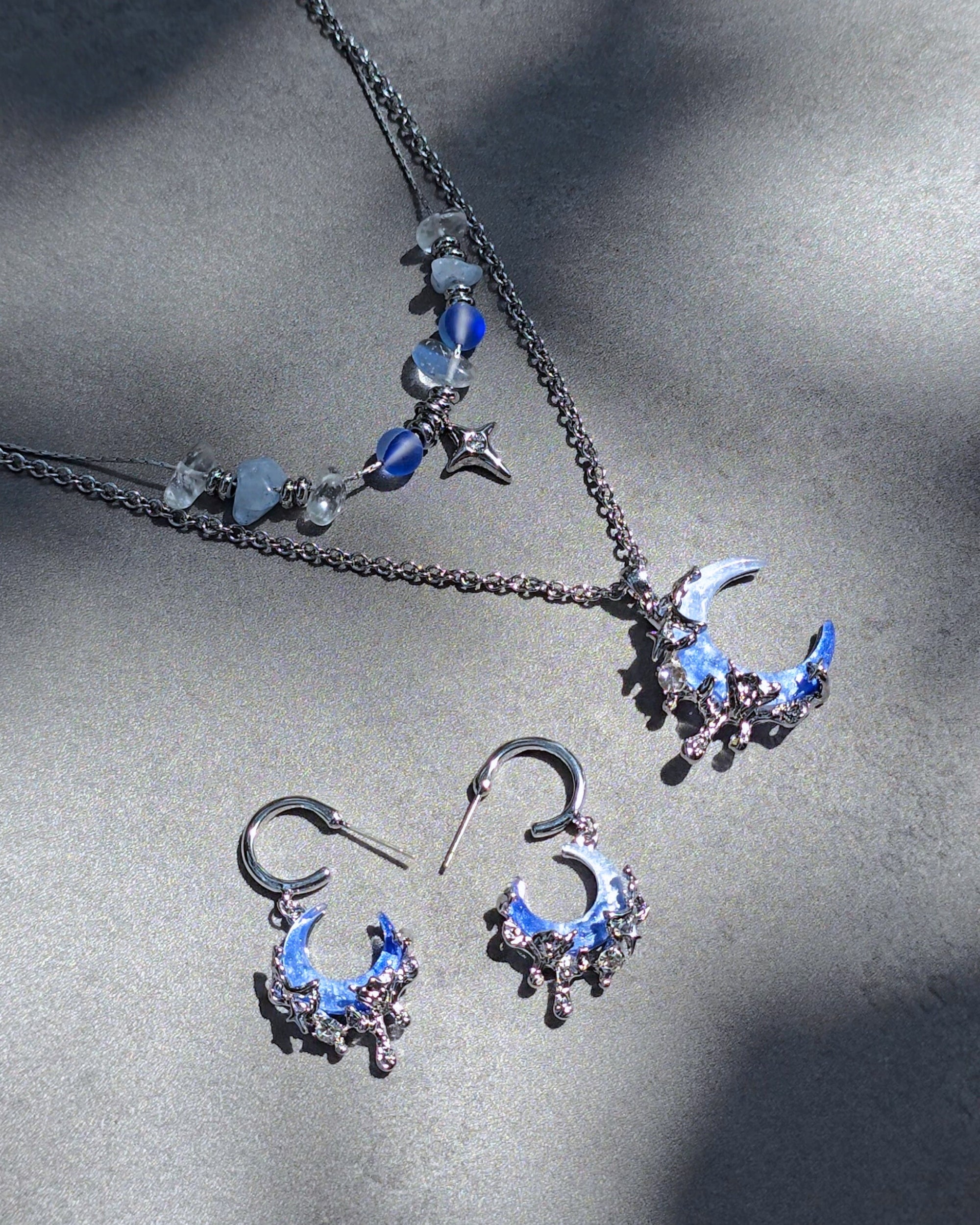 Midnight Crescent Necklace - Nikaneko