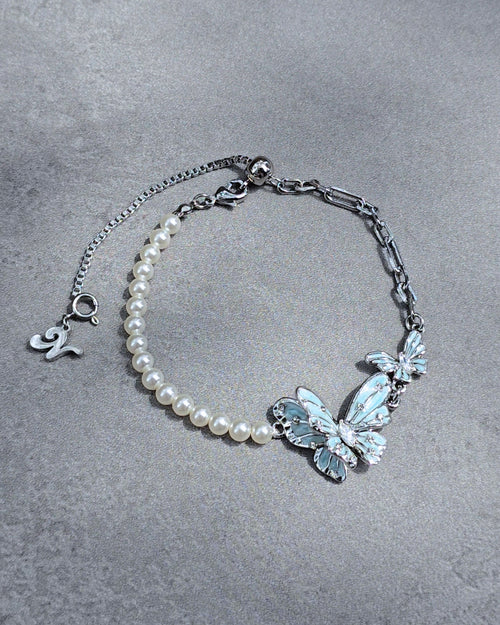 Minty Dew Butterfly Bracelet - Nikaneko