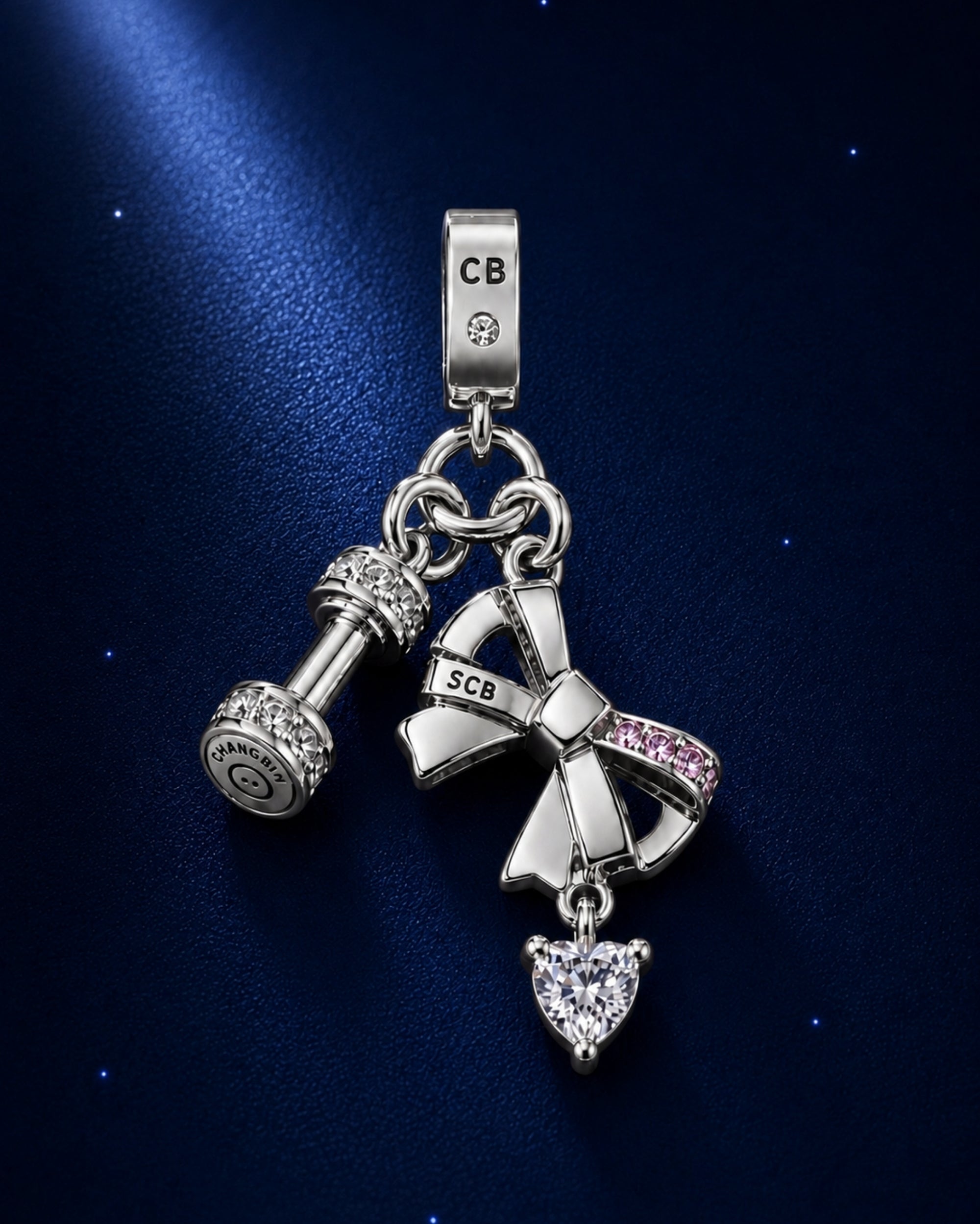 Changbin Bow & Dumbbell Charm
