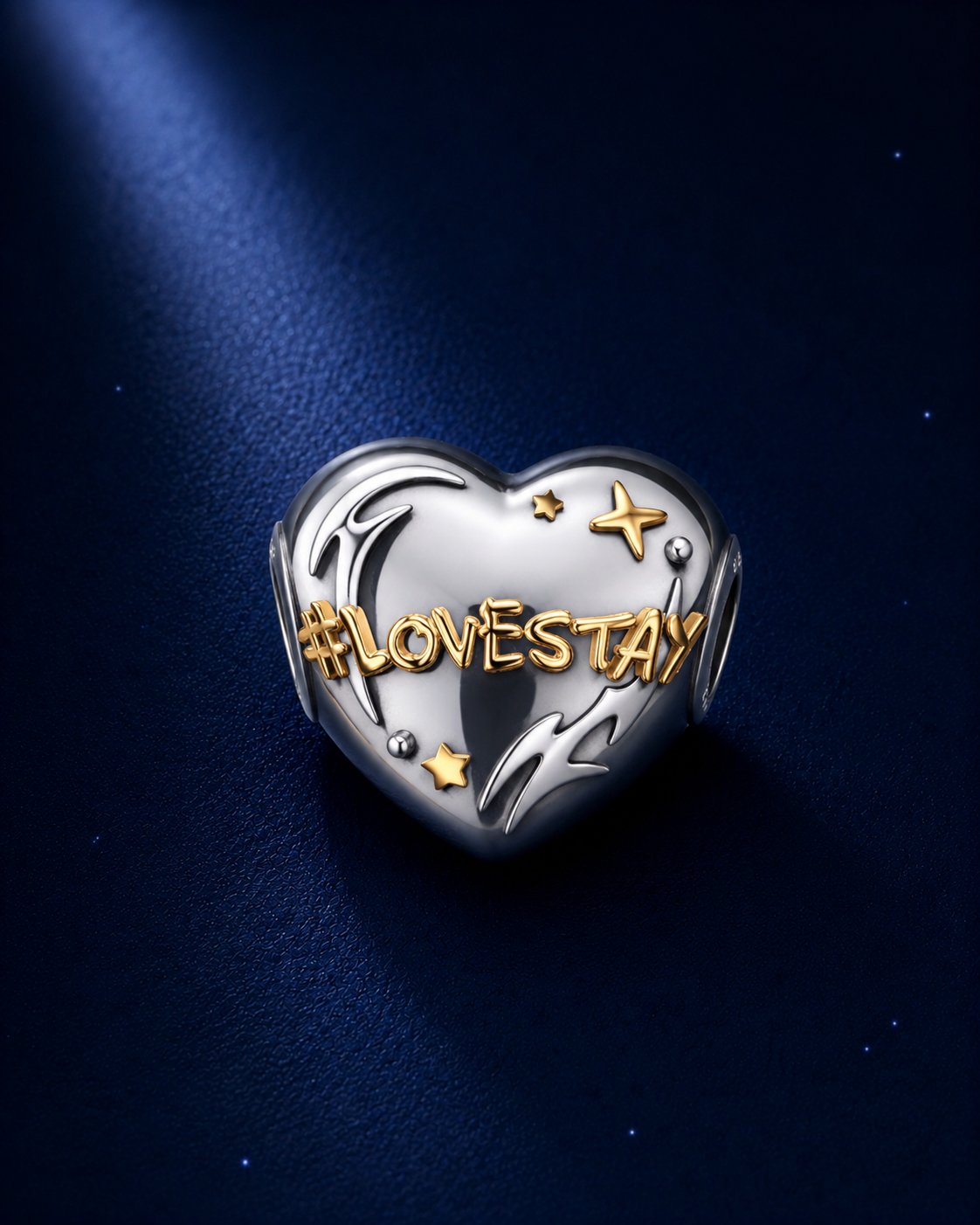 #LoveStay Resin Heart Charm