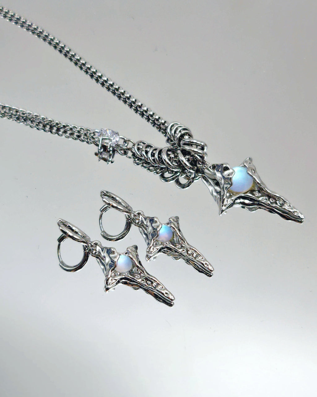 Moonstone Star Necklace - Nikaneko