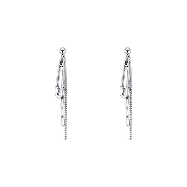Safety Pin Earrings - Nikaneko